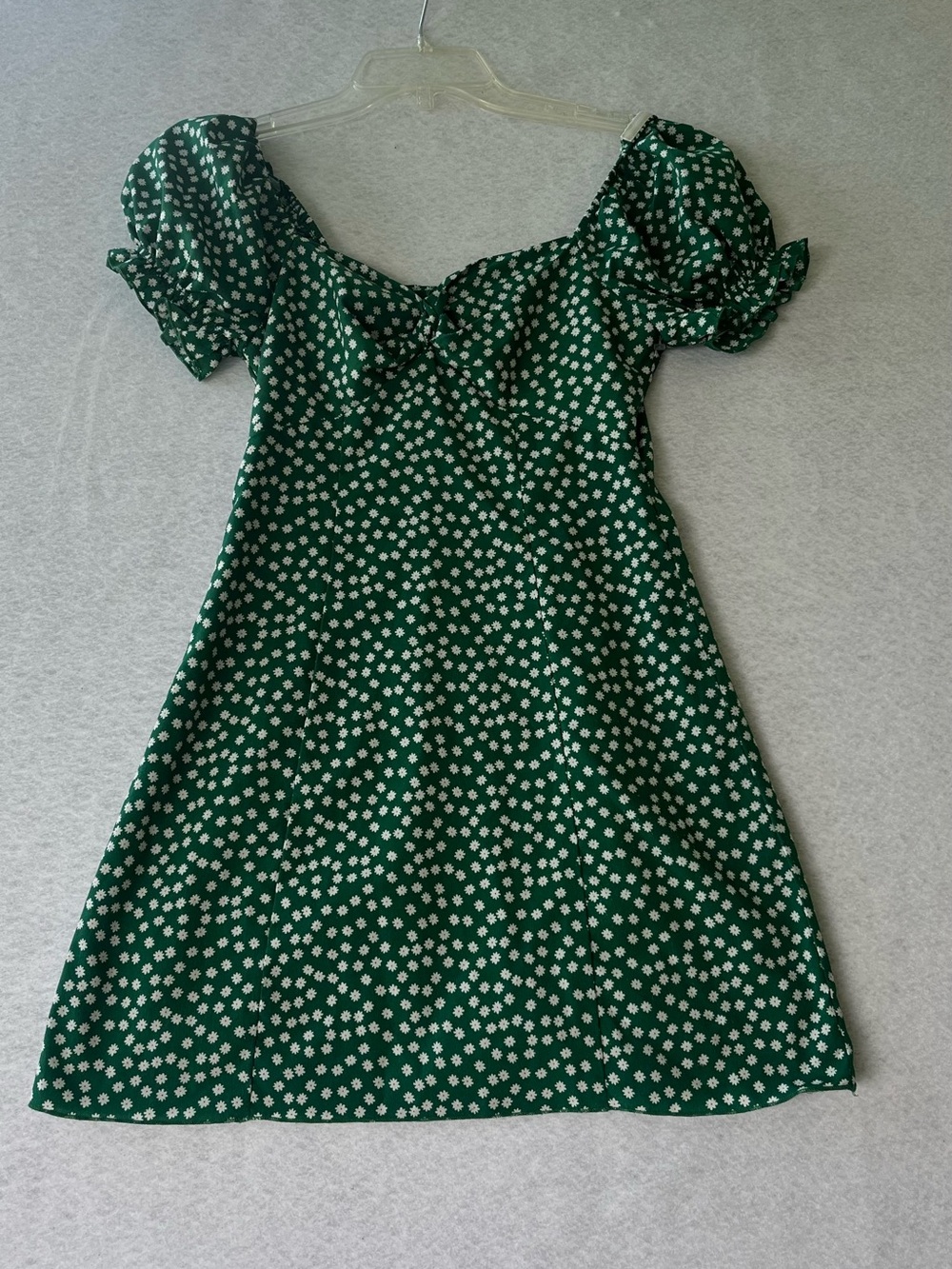 Princess Polly Green Floral Sweetheart Dress size 2